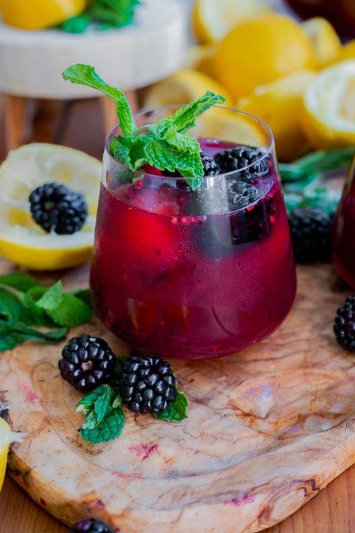Blackberry and Mint Lemonade