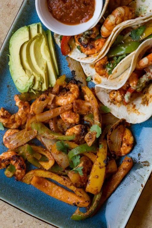 Blackstone Shrimp Fajitas