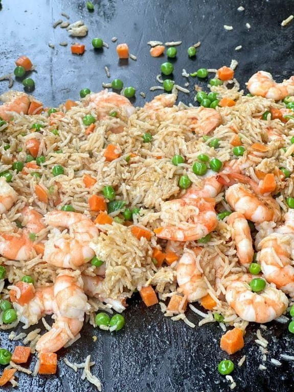 Blackstone Shrimp Fried Rice