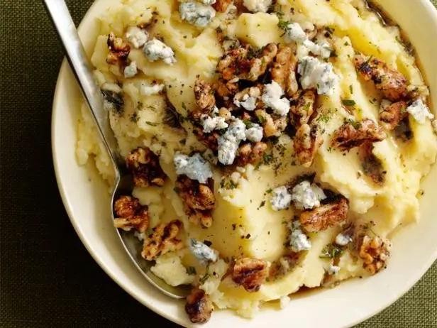 Blue Cheese and Walnut Mashed Turnips