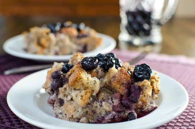 Blueberry Almond Gluten Free Breakfast Casserole