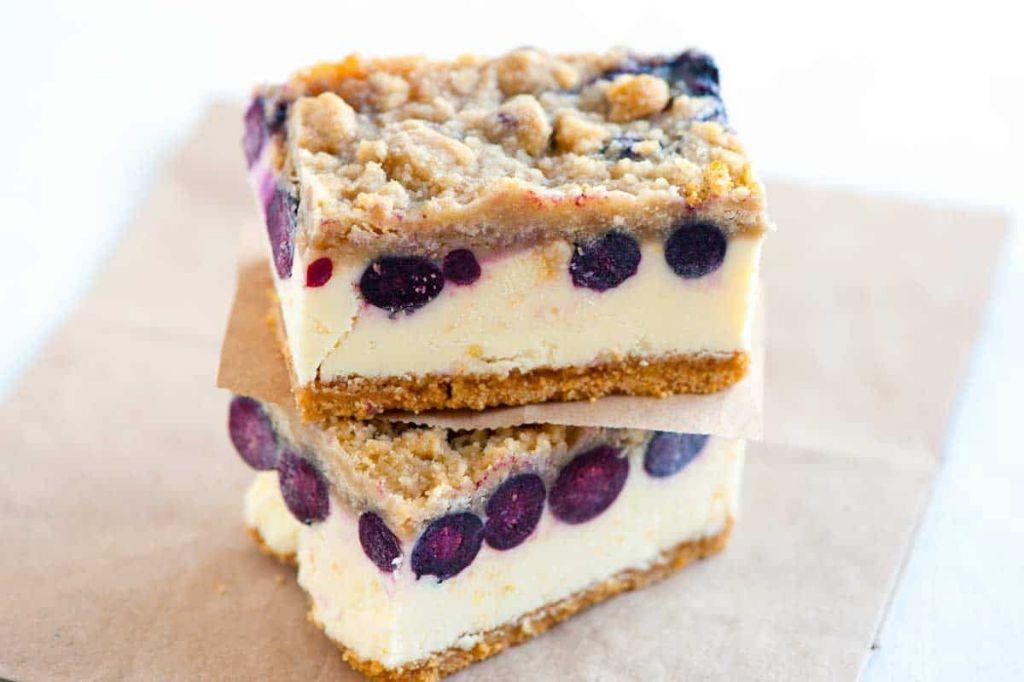 Blueberry Lemon Cheesecake Bars