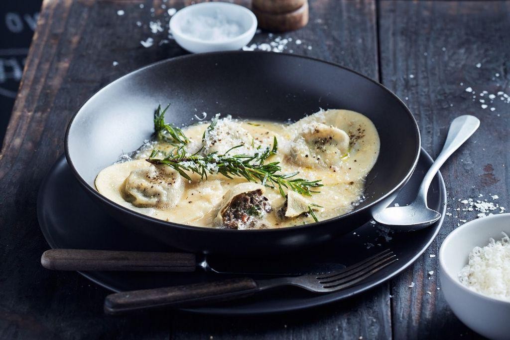 Bone Marrow and Mushroom Pasta