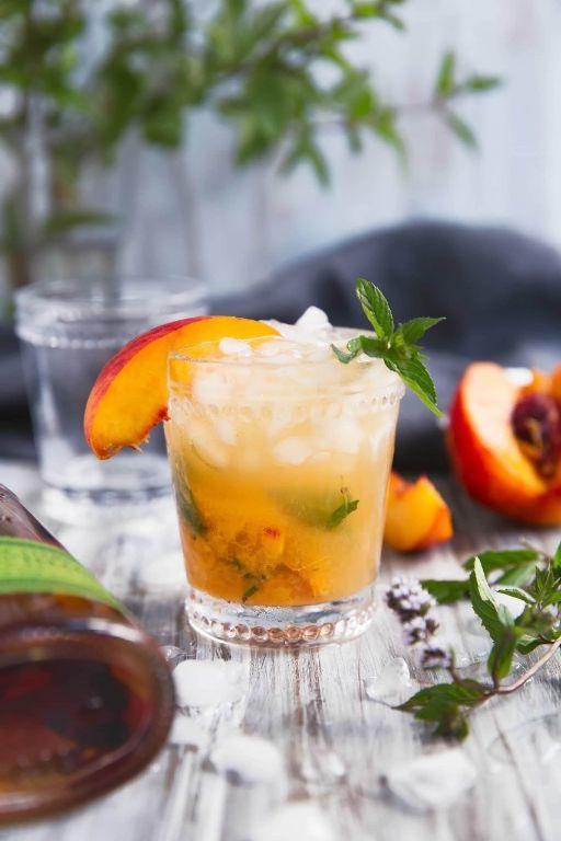 Bourbon Peach Mint Julep