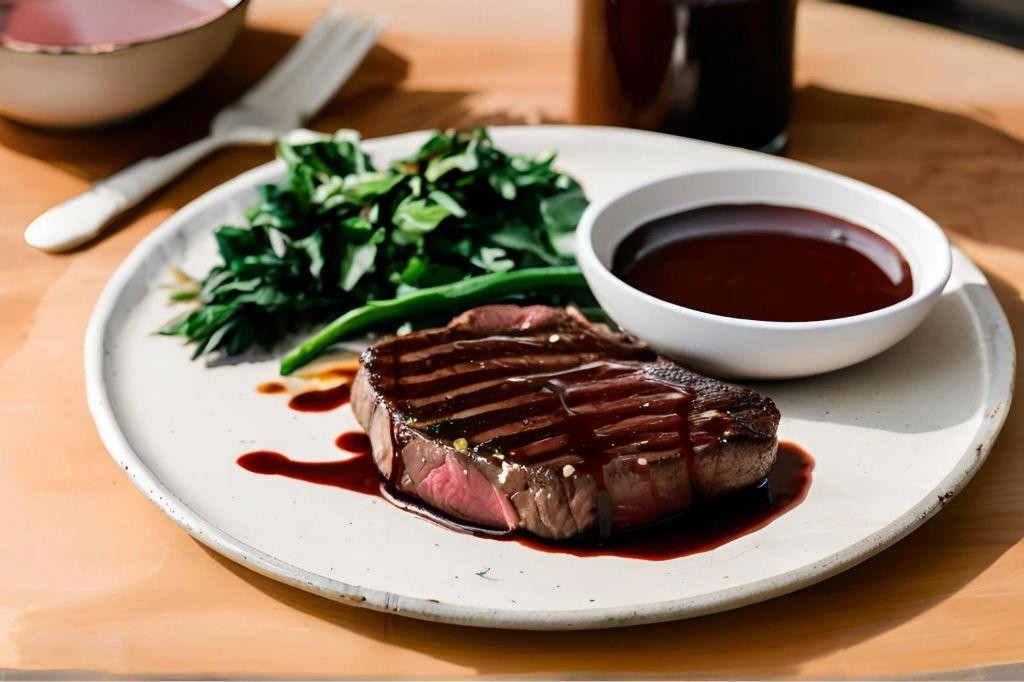 Braised Bone Marrow with Red Wine Reduction
