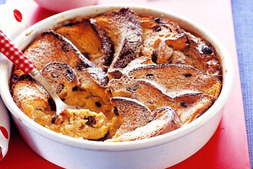 Bread and Butter Pudding with Raisins