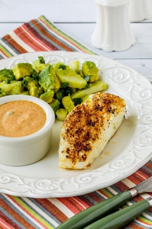 Breaded Air Fryer Halibut with Remoulade