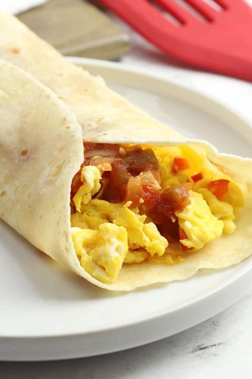 Breakfast Burrito with Scrambled Eggs