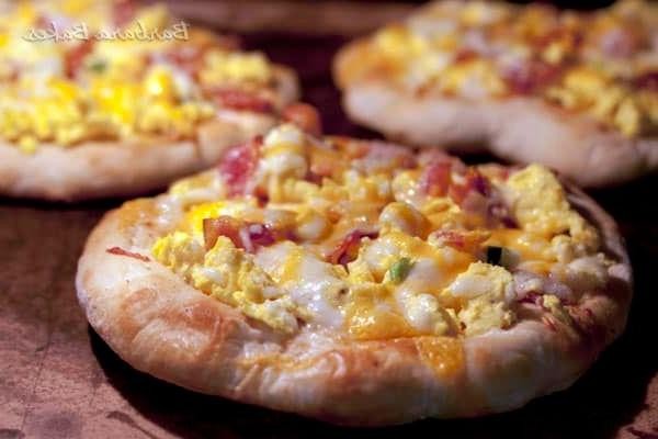 Breakfast Pizza with Scrambled Eggs