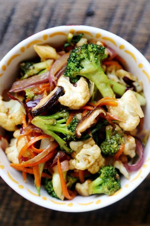 Broccoli and Cauliflower Stir-Fry