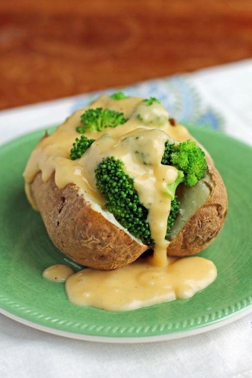 Broccoli and Cheese Stuffed Baked Potatoes
