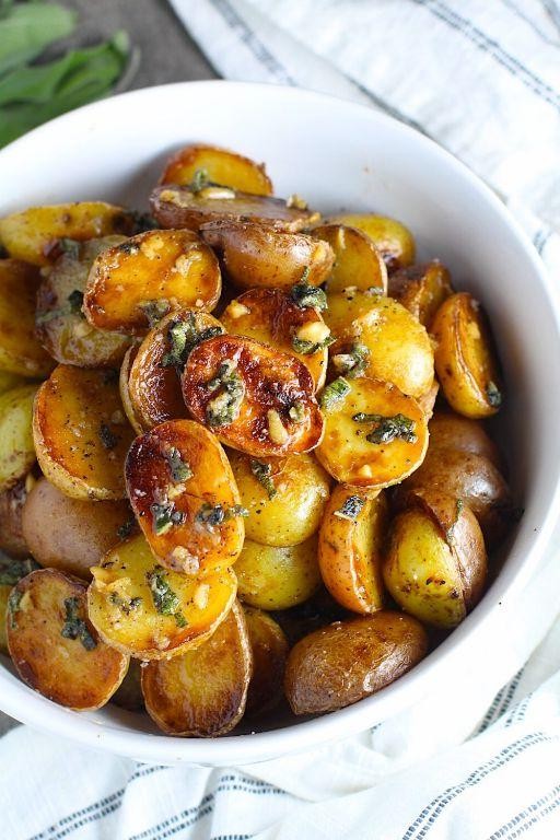 Brown Butter Sage Baby Dutch Yellow Potatoes