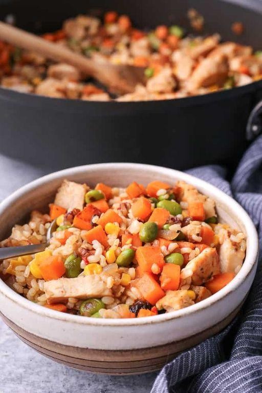 Brown Rice and Sweet Potato Hash