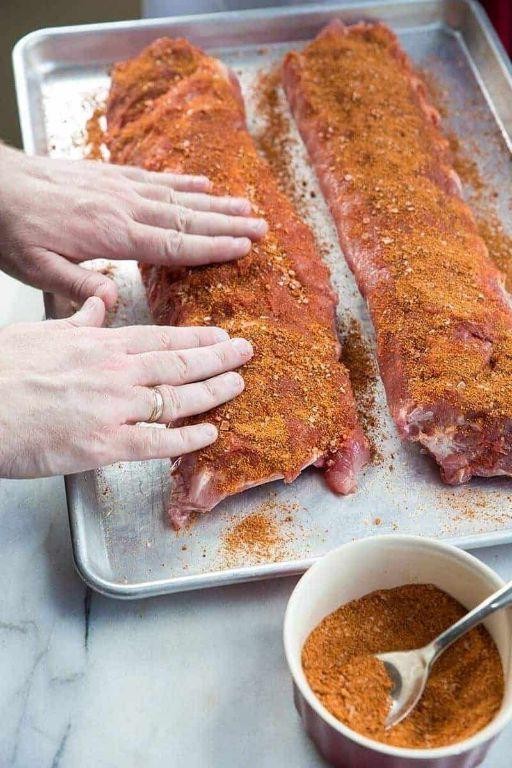 Brown Sugar and Paprika Dry-Rubbed Ribs
