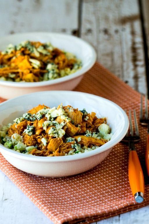 Buffalo Cauliflower and Chicken Bowl