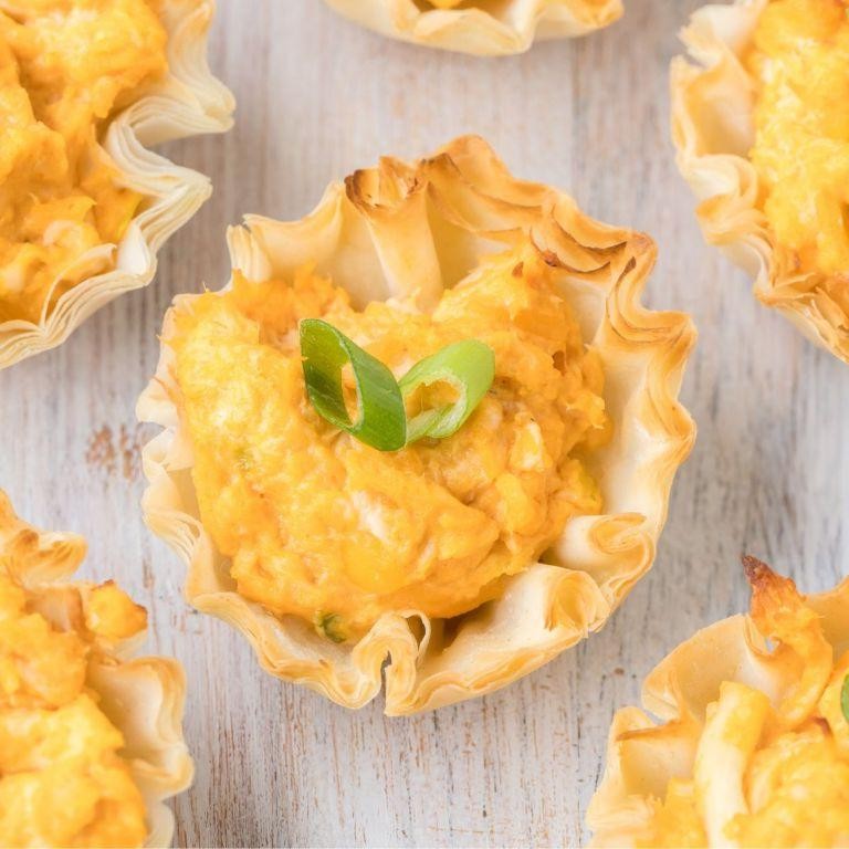 Buffalo Chicken Phyllo Cups