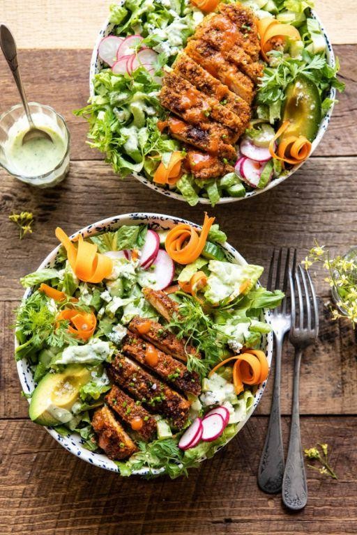 Buffalo Chicken Salad with Celery and Ranch
