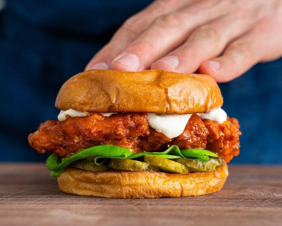 Buffalo Chicken Sandwich with Blue Cheese
