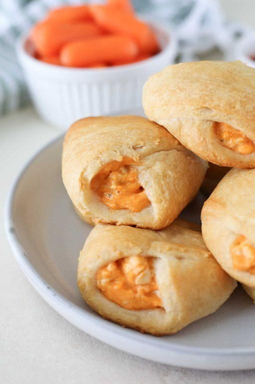 Buffalo Chicken Stuffed Crescent Rolls