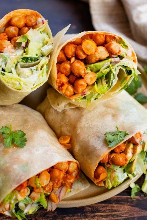 Buffalo Chickpea Ranch Wrap