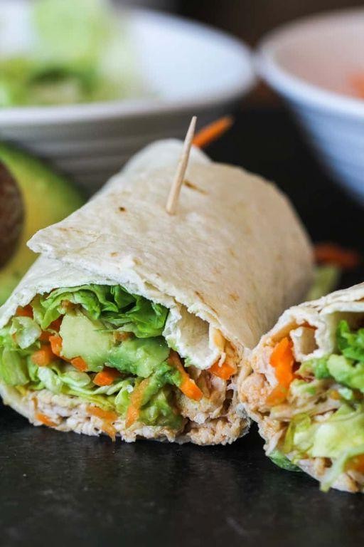 Buffalo Ranch Instant Pot Shredded Chicken Wraps