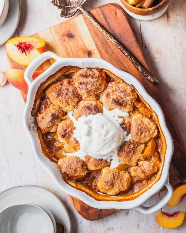 Buffalo Trace Bourbon Peach Cobbler