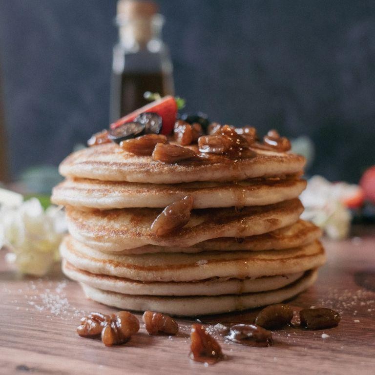 Buffalo Trace Bourbon Pecan Pancakes