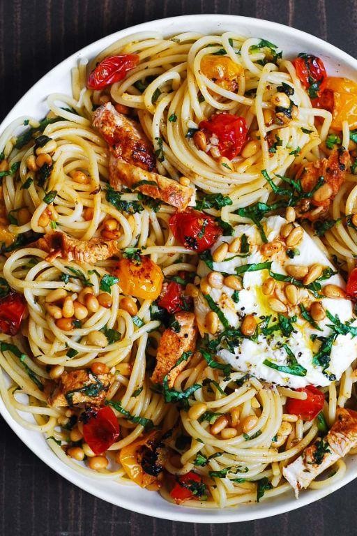 Burrata Pasta with Lemon Butter Sauce