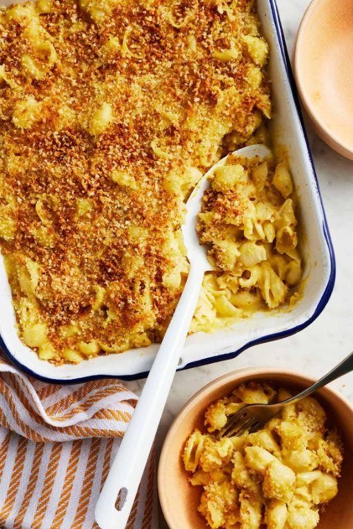 Butternut Squash Mac and Cheese with Breadcrumbs