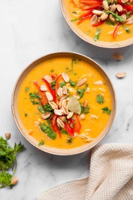 Butternut Squash and Chicken Coconut Soup