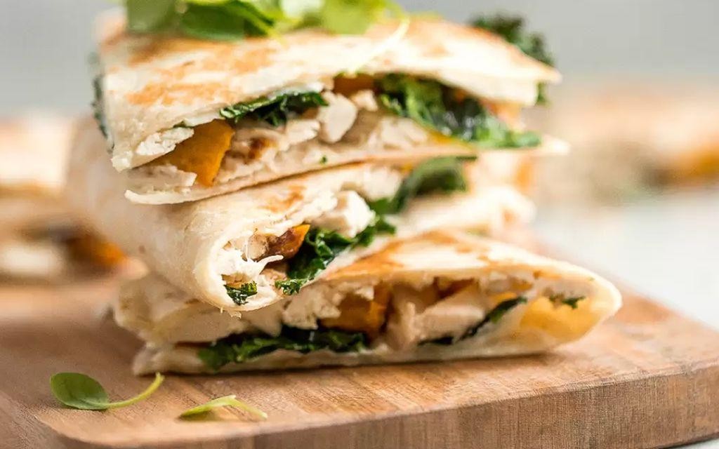 Butternut Squash and Chicken Quesadillas