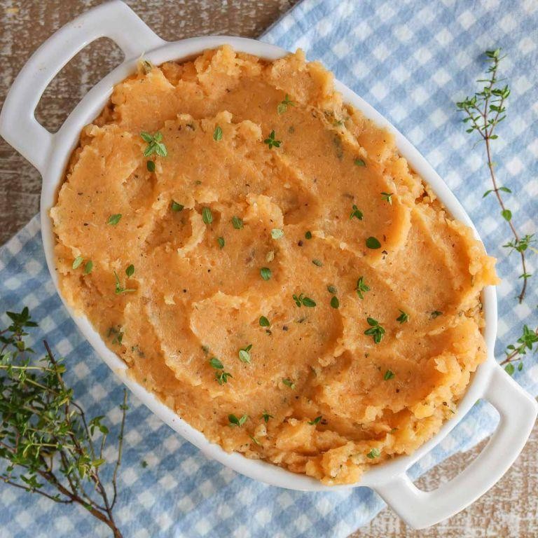 Buttery Brown Sugar Mashed Turnips