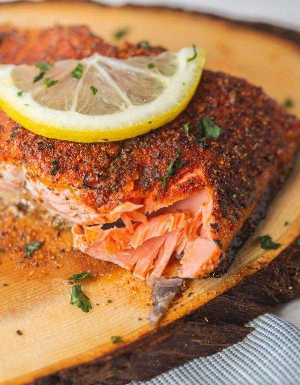 Cajun Spiced Cedar Plank Salmon