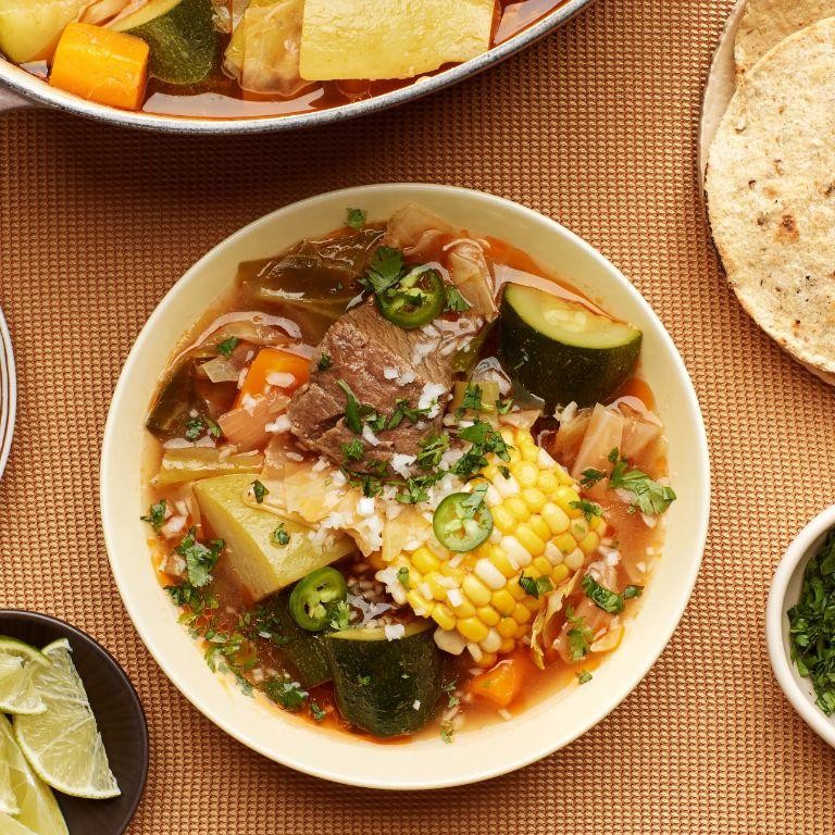 Caldo de Res (Beef and Vegetable Soup)