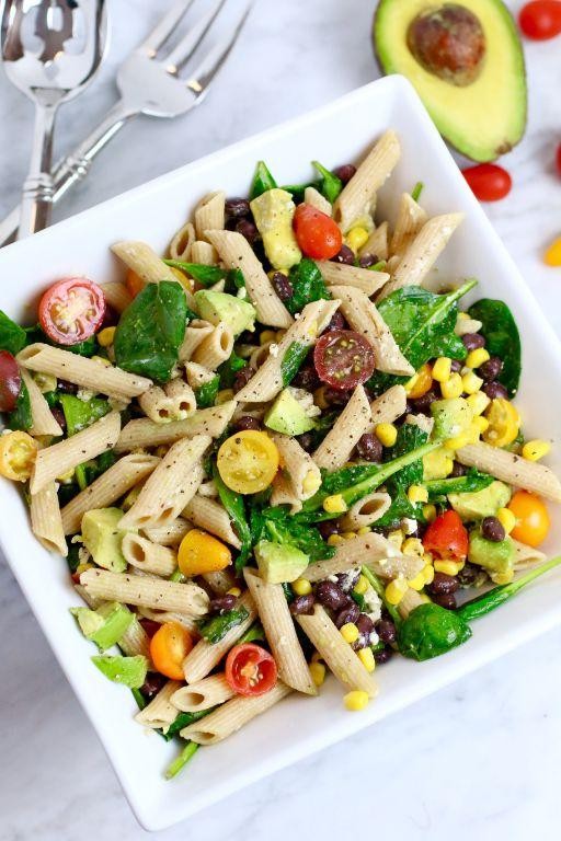 Candy Corn Pasta Salad with Cheese and Veggies