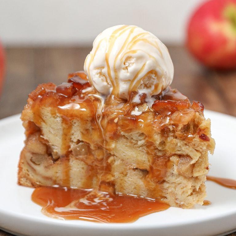 Caramel Apple Bread Pudding