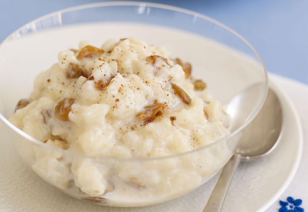 Cardamom and rosewater rice pudding