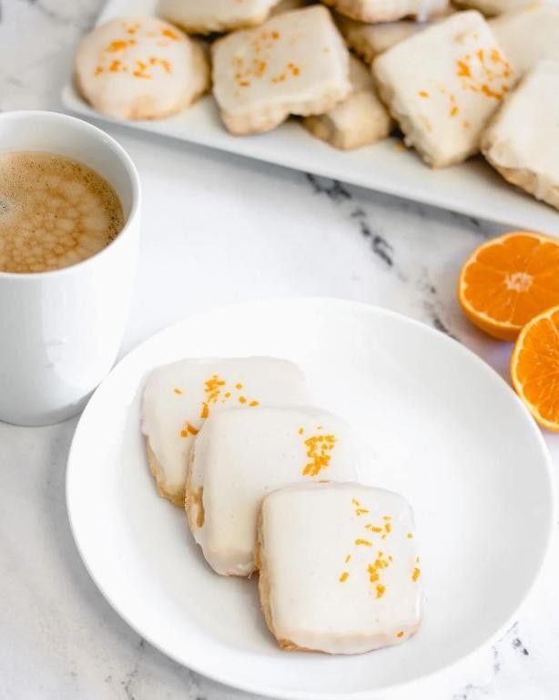 Cardamom orange shortbread cookies
