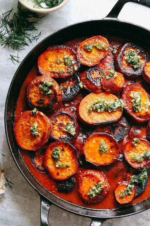 Cardamom roasted sweet potatoes