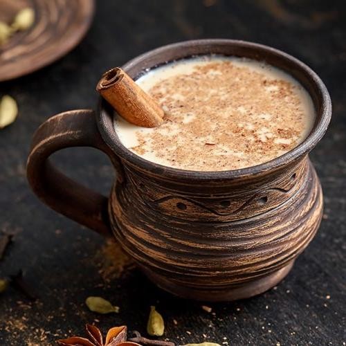 Cardamom-spiced chai latte