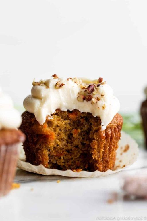 Carrot Cake Box Cupcakes with Cream Cheese Drizzle