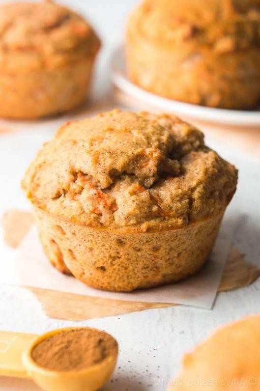 Carrot Cake Protein Powder Muffins