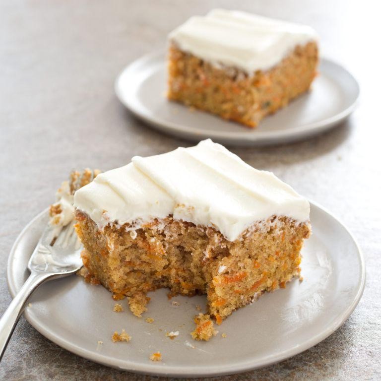 Carrot Cake Sheet Cake with Cream Cheese Frosting