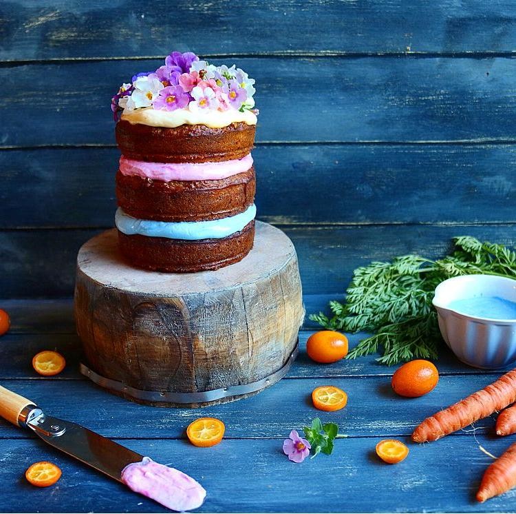 Carrot Rainbow Layer Cake