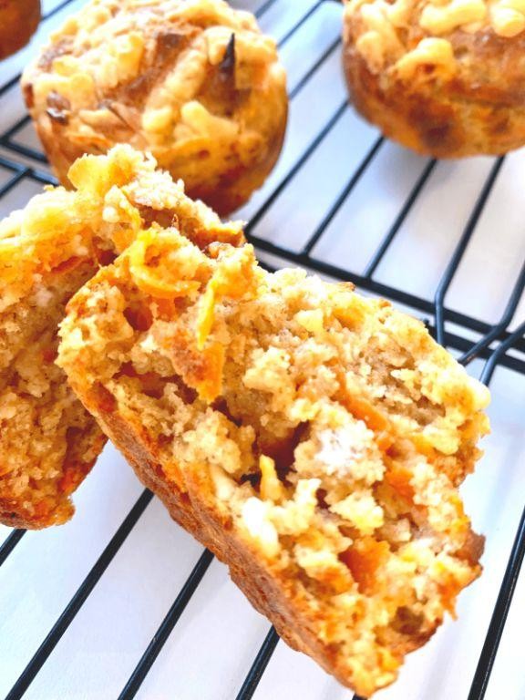 Carrot and Cheddar Cheese Muffins