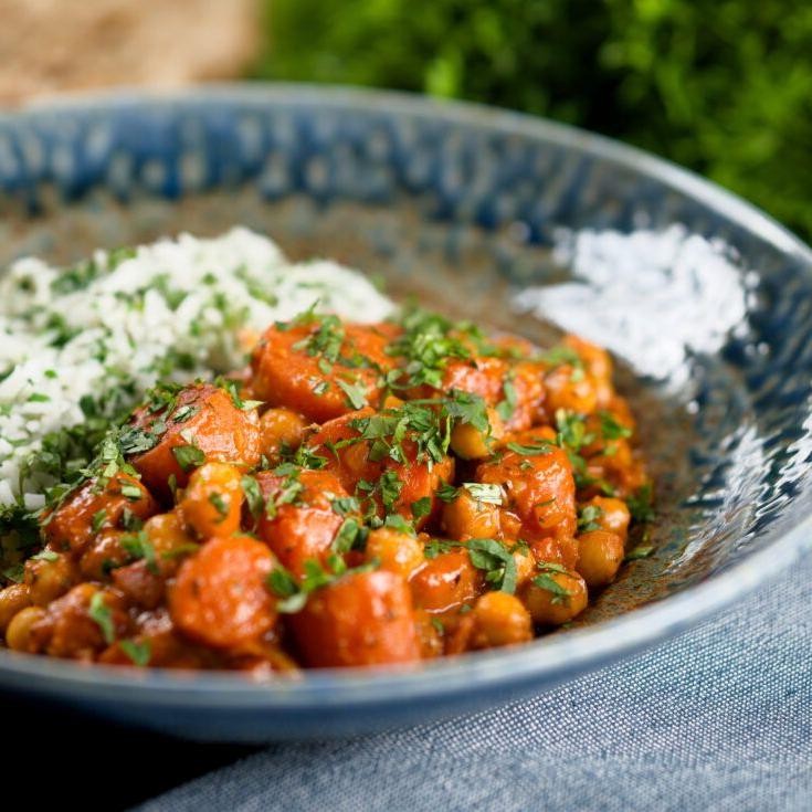 Carrot and Chickpea Curry