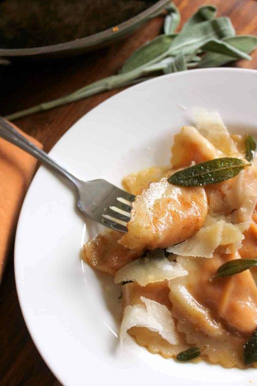 Carrot and Sage Butter Pasta