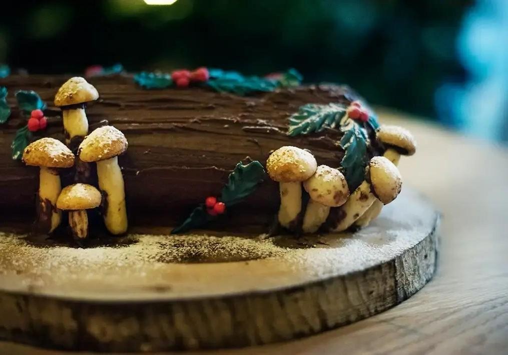 Chai Spiced Buche de Noel