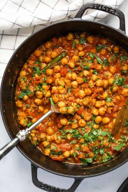 Chana Masala with Gujarati Spices