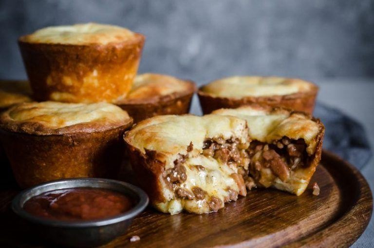 Cheesy Bacon and Beef Meat Pie